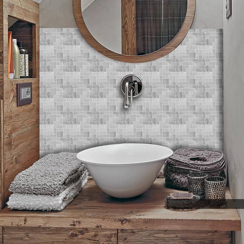 25PC 3D Wall Panels for Living Room Brick Stone Wall Papers for Room Bedroom Home Decor Waterproof Self Adhesive Wallpaper 10X10