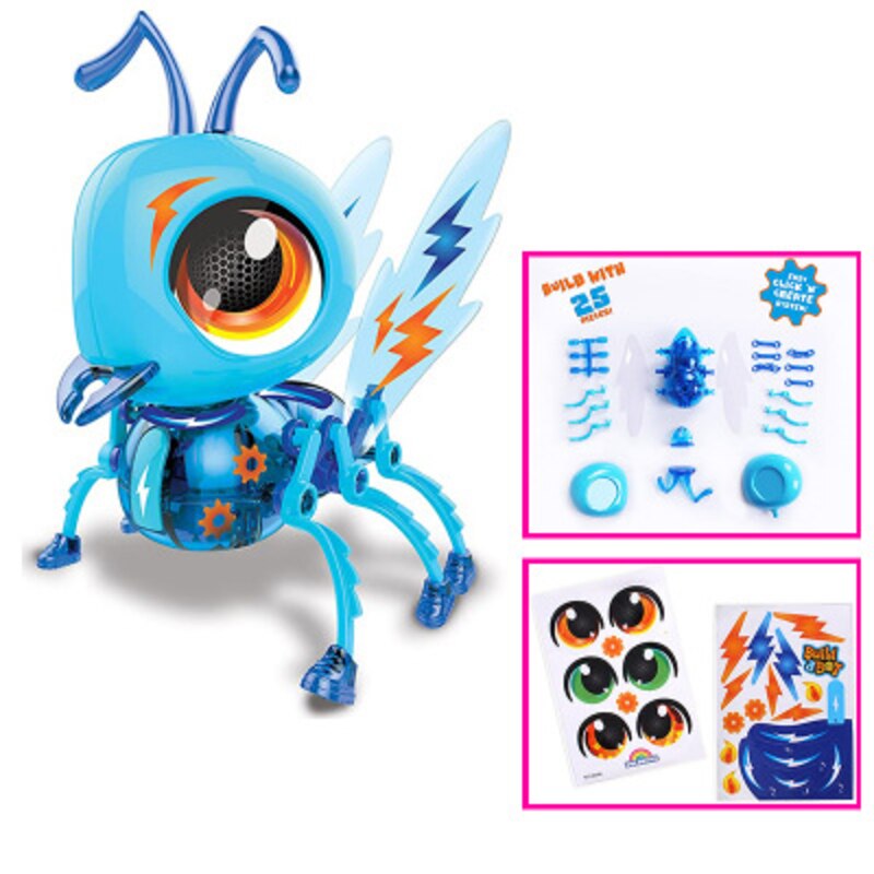 ¡Oferta! Robot eléctrico para ensamblar mascotas, juguete pequeño de abeja, pequeño hormiga, pequeño Robot de ensamblaje de mariquita