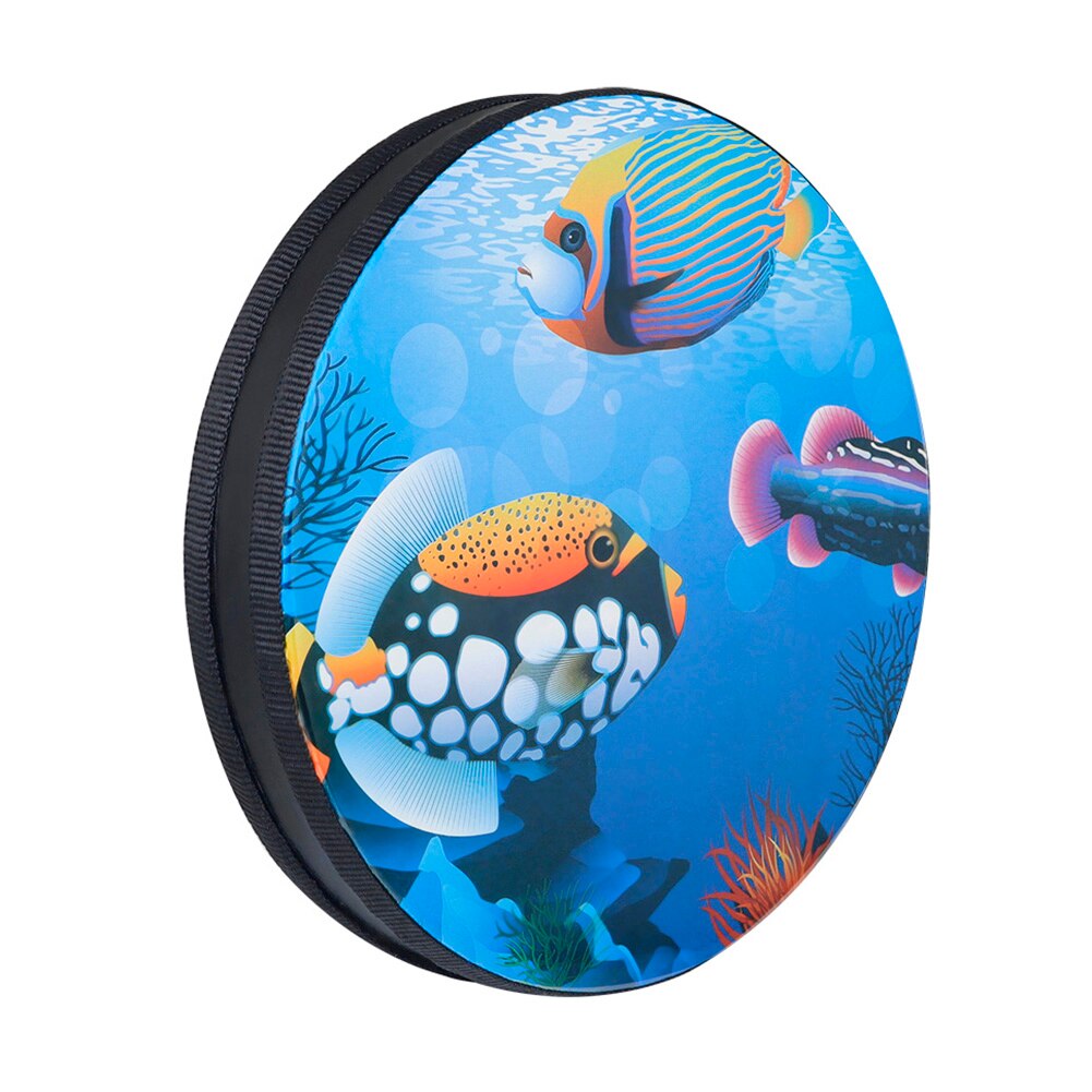 Educational Musical Tambourine Drum Cartoon Ocean Hand Drums Musical Percussion Instruments for Beginners
