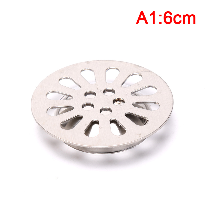 Roestvrij Staal Afvoerputje Cover Overloop Ronde Anti-Verstopping Douche Drain Haar Catcher Voor Badkamer Wassen Machine Wc Riool: A1
