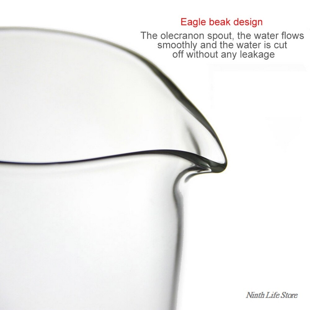 Heat-resistant Glass Jug Straight Body Pot Cold Water Cup Teapot Boiling Water Bamboo Cover Bottle Juice Coffee Tea Supplies