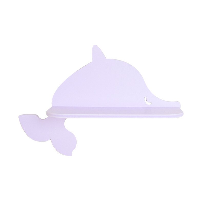 Estante de almacenamiento nórdico colgante con forma de dinosaurio de madera, estantes de almacenamiento, Decoración habitación de cumpleaños, JJJSN11531: Whale