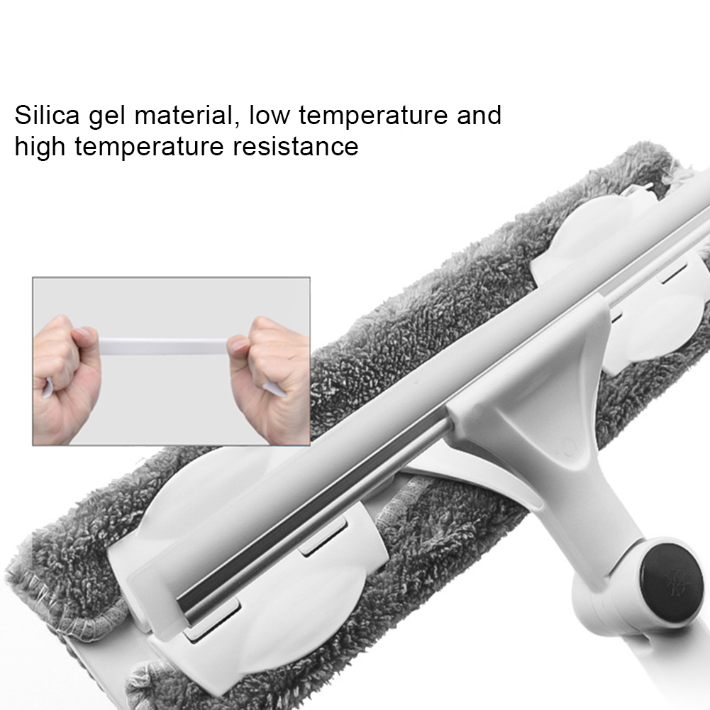 Long Handle cleaning brush Window Cleaner Glass Squeegee Telescopic rod rotating head With cleaning cloth Rubber wiper