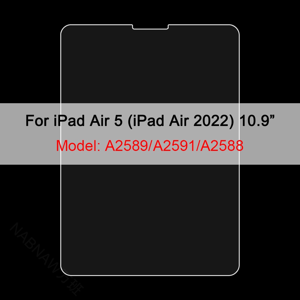 3 uds como película de papel para iPad Pro 12,9 11 2022 Protector de pantalla para iPad 10. a 9 a 8 a 7 a generación Mini 6 10,2 Paperfeel: Naranja