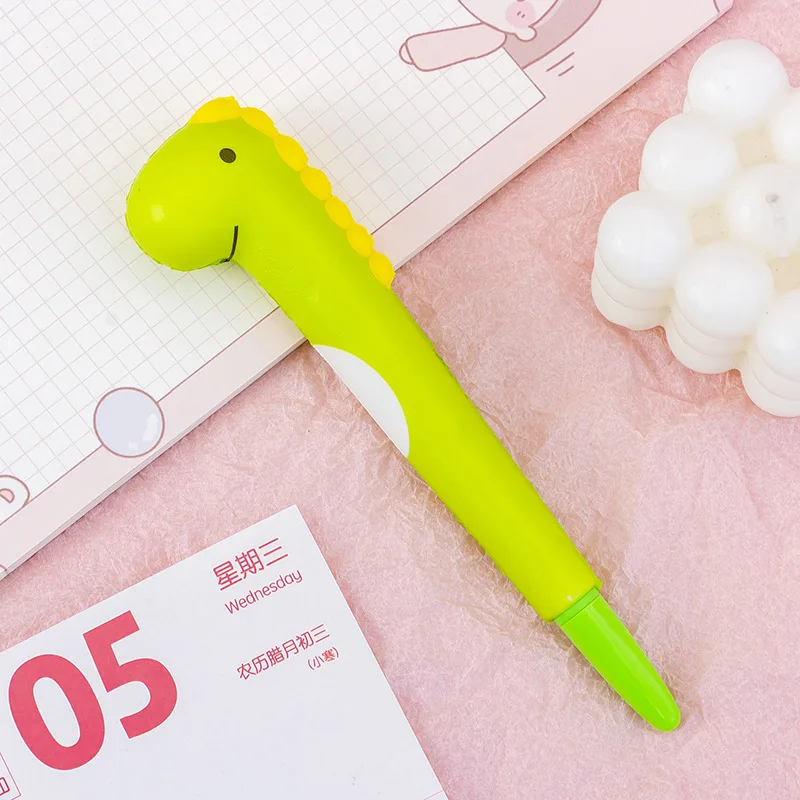 Stress Relieve Gel Pens Kawaii Rabbit Squishy Foam Signature Pens Cute Roller Pens for School Korean Stationery Office Supplies: black