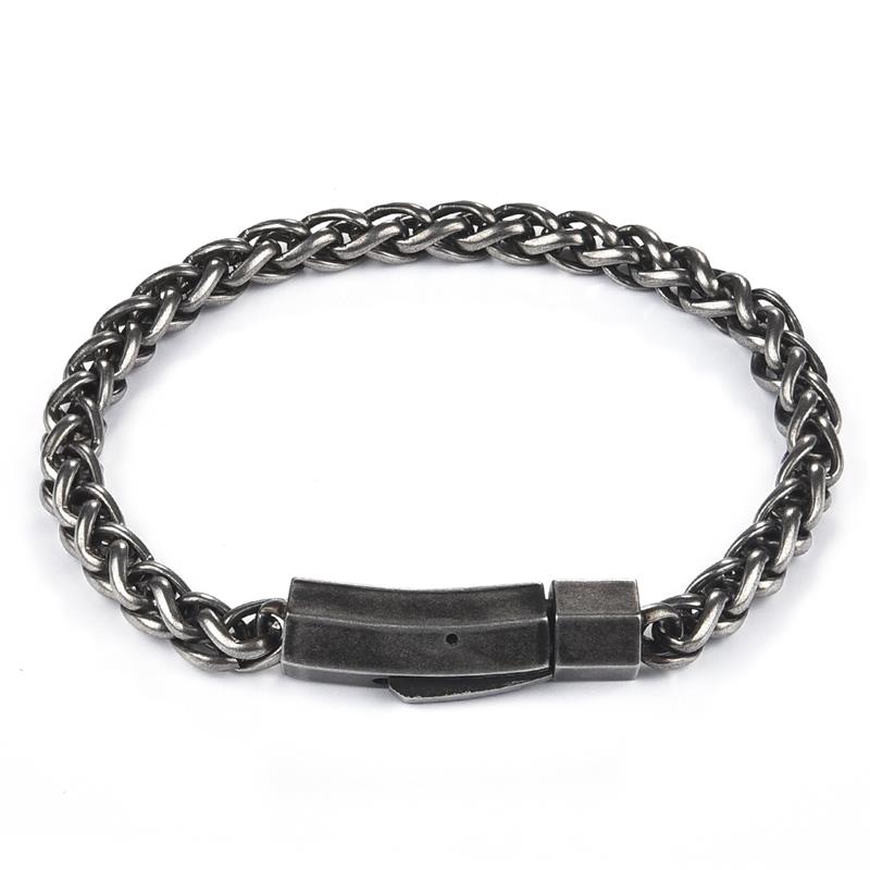 Vingtage Stainless Steel Chain Bracelet for Men Unique Punk Hiphop Male Bracelet Mens Jewelry Accessories Party: 1 / 22cm