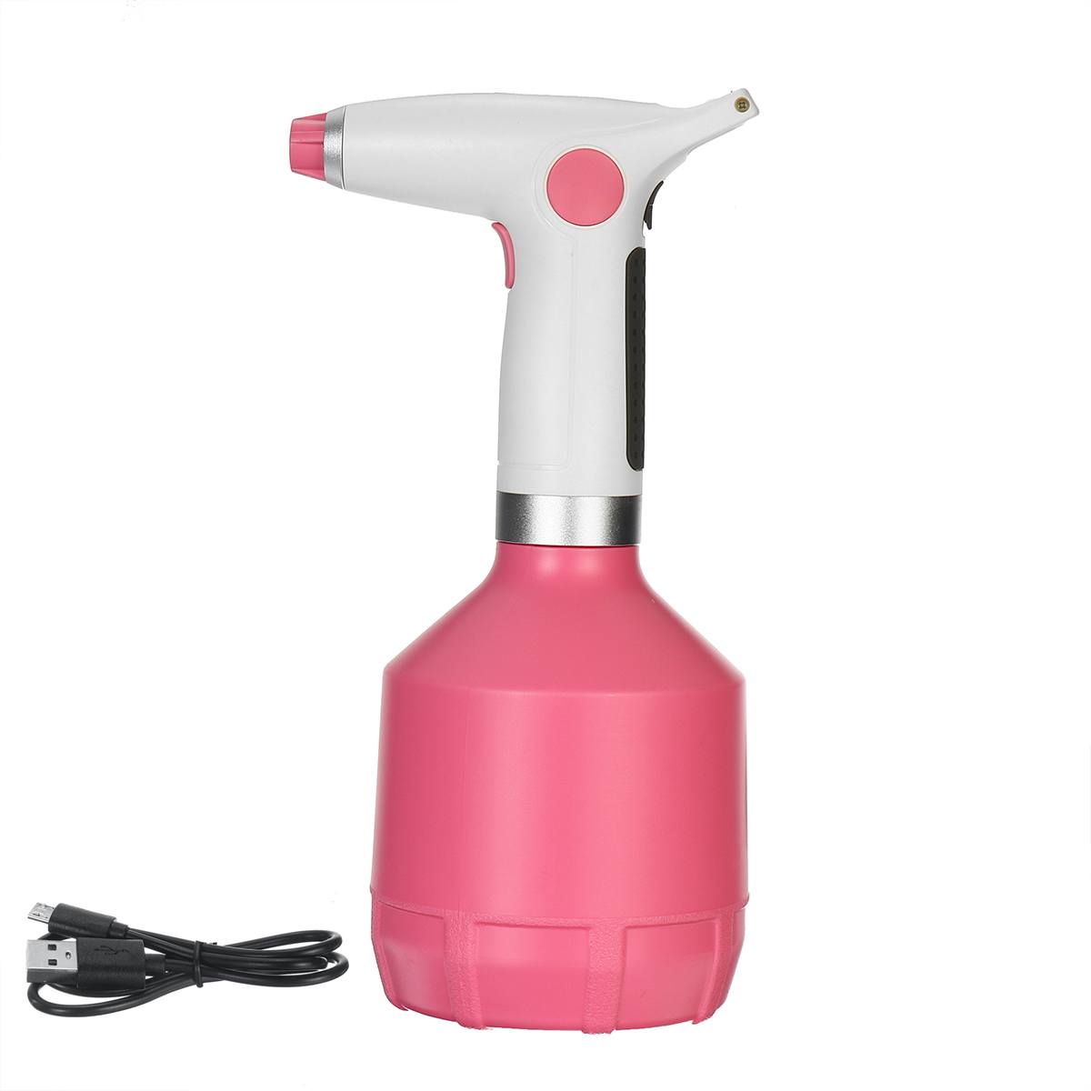 1L Electric Plant Spray Bottle Automatic Watering Fogger USB Garden Tool Handheld Garden Sprayer Electric Fogger Watering Can: Roze