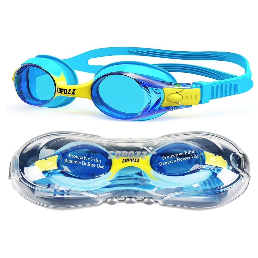 Copozz Waterdicht Anti Fog Uv Kind Professionele Gekleurde Lenzen Duiken Zwemmen Bril Kids Eyewear Zwembril Gafas Nata