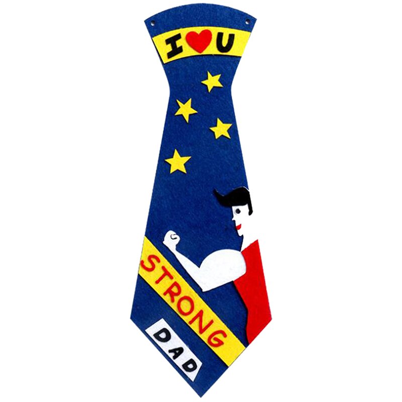 Scuola materna Ci Sono Un Sacco di Arti Mestieri Fai Da Te Giocattoli Papà cravatta Artigianato Bambini Educativi per I Giocattoli Dei Bambini del Regalo Della Ragazza/Ragazzo Di Natale regalo: NV