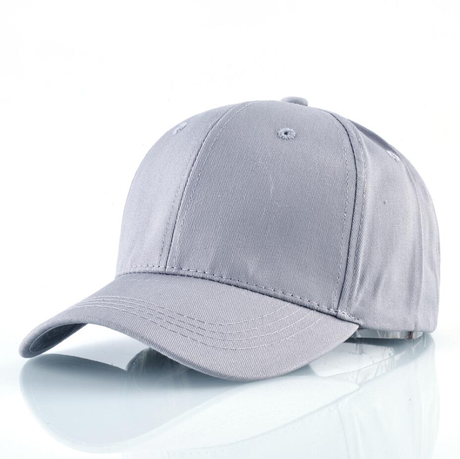 Baseballowy dla obu płci czapki dla mężczyzn kobiety 100% bawełna stałe czapki tirówki czarna czapka typu Snapback kości Mosculino na wolnym powietrzu zwykły regulowana czapka golfowa: szary