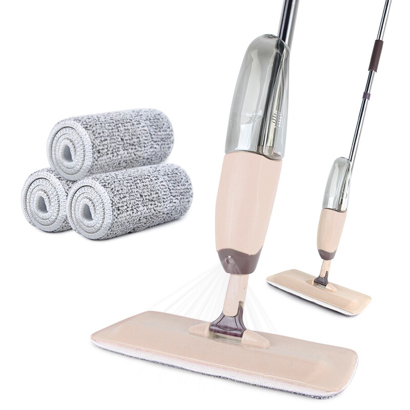 Spray Mop For Floor Clean Window Cleaner 360 Rotating Wooden Ceramic Tile Flat Mops For Home Cleaning Household Microfiber Pad