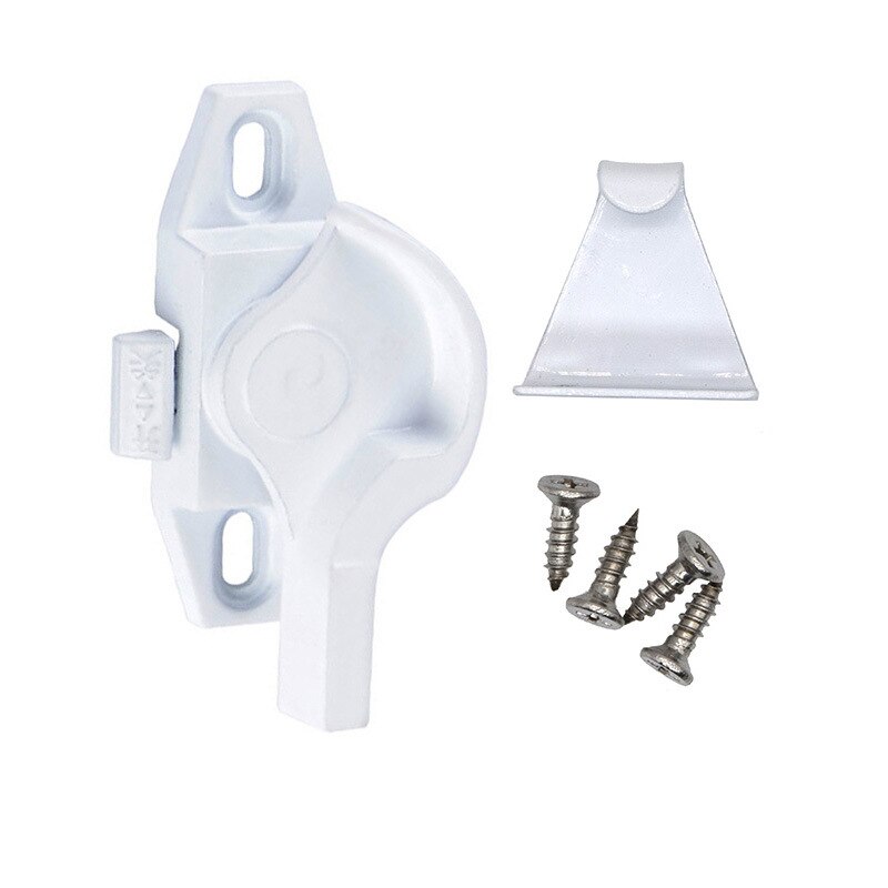 Plastic steel window crescent lock ear lock aluminum alloy door and window lock through security lock window lock hook lock