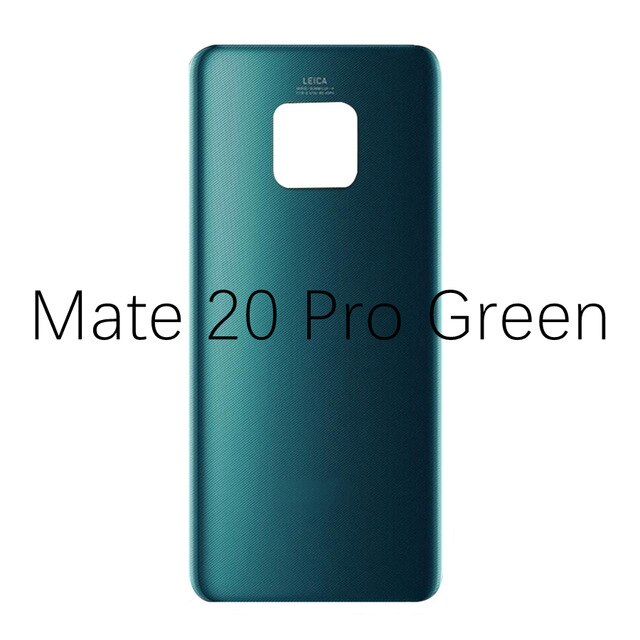 Achter Deur Behuizing Case Voor Huawei Mate 20 Mate 20 Pro 20 Lite Batterij Cover Terug Glas Panel Batterij Cover mate20 Vervangen: Mate 20 Pro Green
