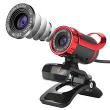 Webcam HD Camera USB Web Cam Internet Adjustable Focal Length Online Lecture Meeting Live with Mic for Laptop Computer Desktop