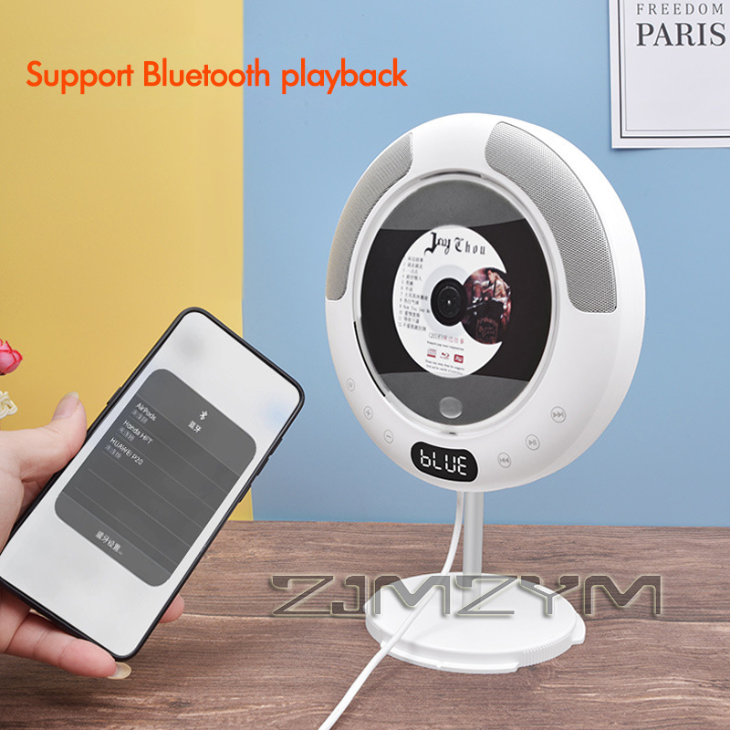 CD-Player Surround Sound FM Radio Bluetooth USB MP3 Disk Tragbarer Musik-Player Tragbarer wandmontierter DVD-Player