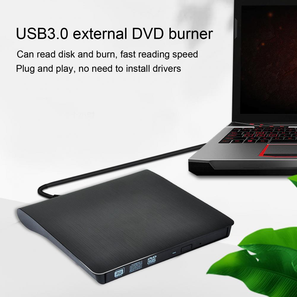 CD-ROM Disk Drive USB 3.0 CD Burner Driver Drive-free Computer ROM External Drive DVD Drive Player Writer Reader for Laptop