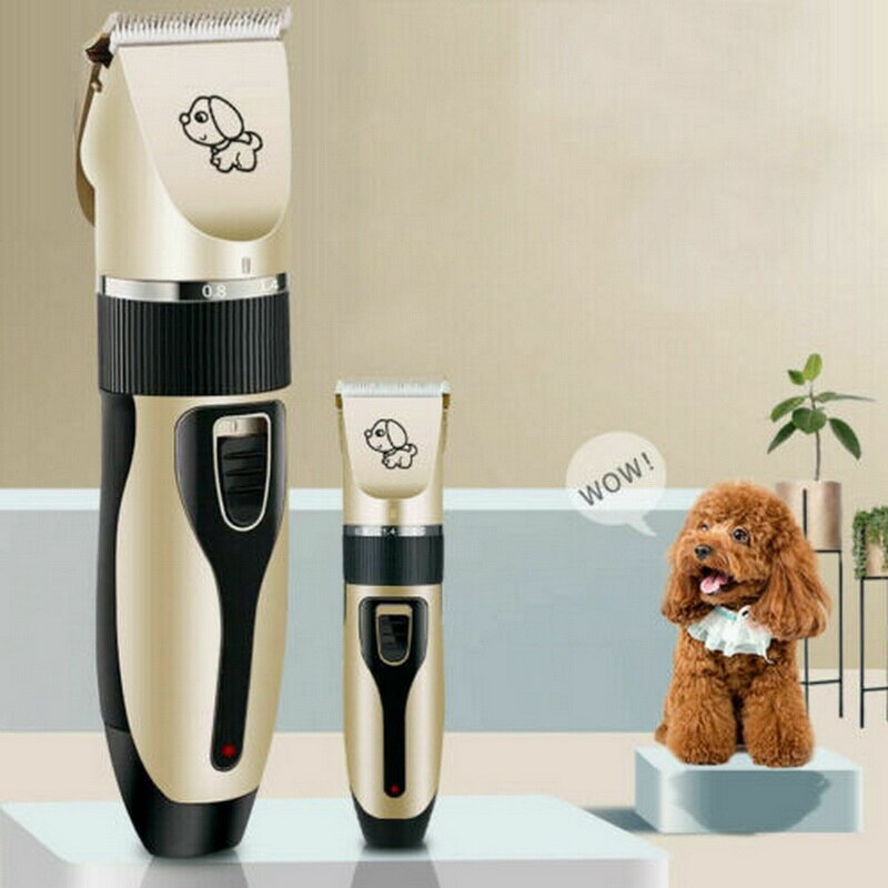 Tondeuse voor huisdieren, hondentrimmer, tondeuse voor dieren, tondeuse voor katten en honden, scheerapparaat met laag geluidsniveau, elektrische tondeuse