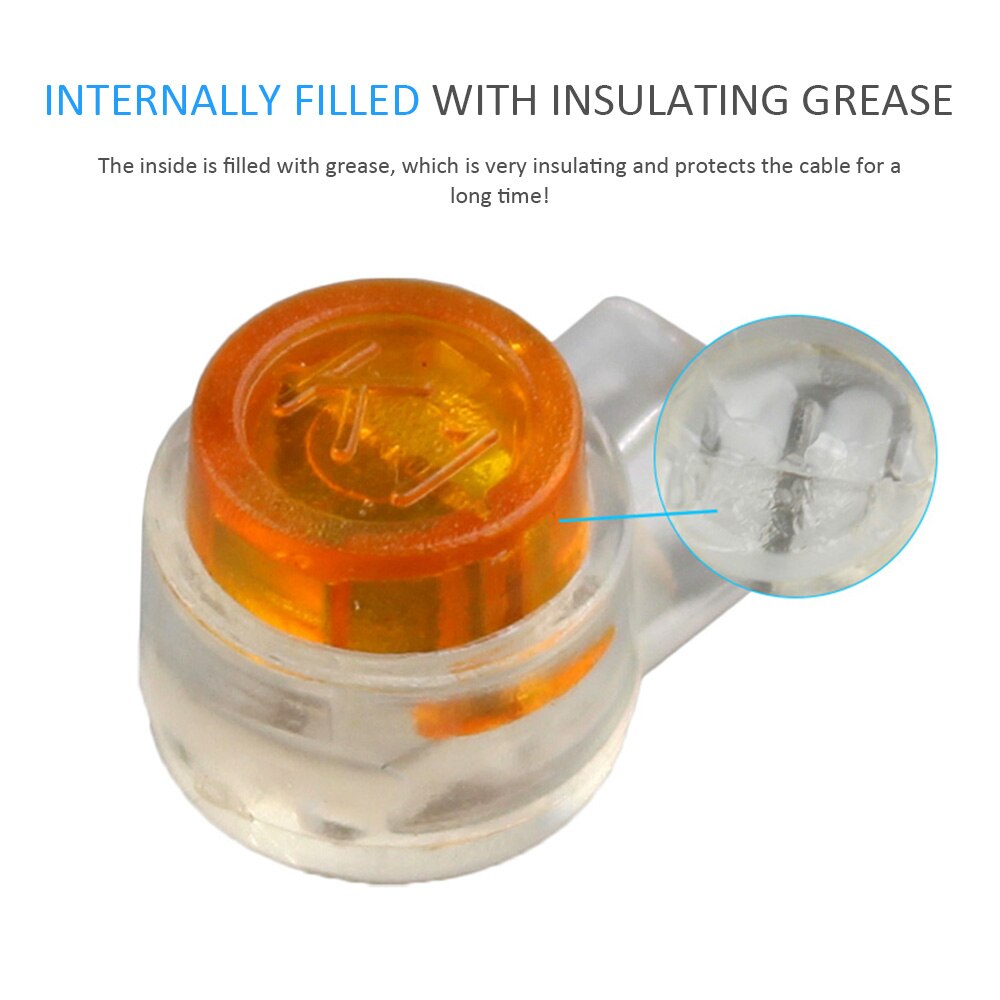 10Pcs Rj45 Connector Crimp Connection Terminals K1 Connector Waterproof Wiring Ethernet Cable Telephone Cord Term