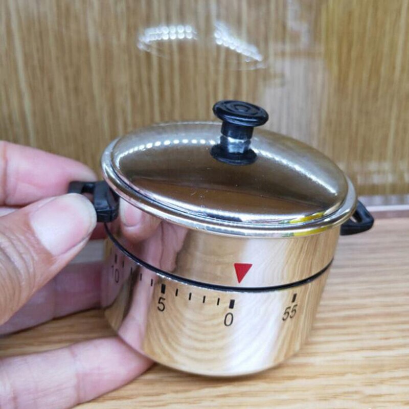 Cozinha temporizador pote forma gadgets 60 minutos temporizador mecânico contagem regressiva alarme lembrete cozinhar lembretes ferramentas de cozinha suprimentos
