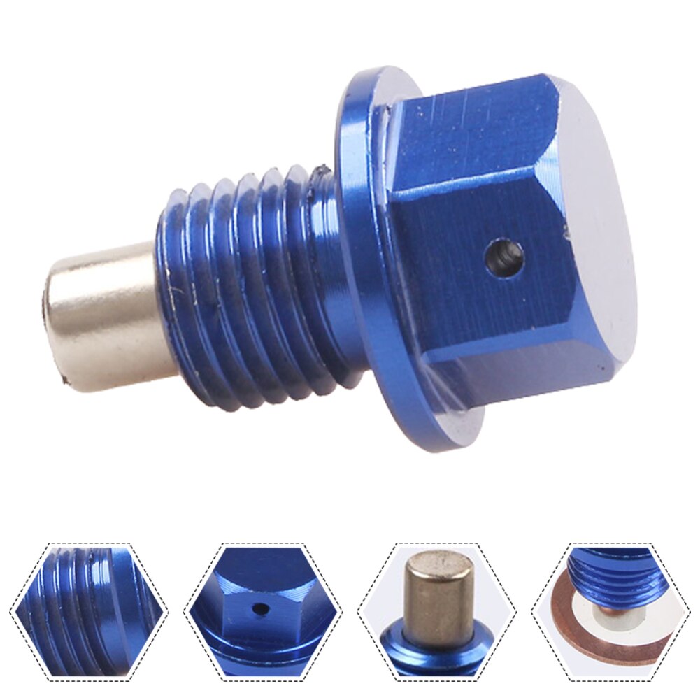1 Pcs Car Oil Drain Plug M12*1.25 Oil Pan Drain Plug For Toyota-Nissan Fiat Car Magnetic Oil Pan Screw