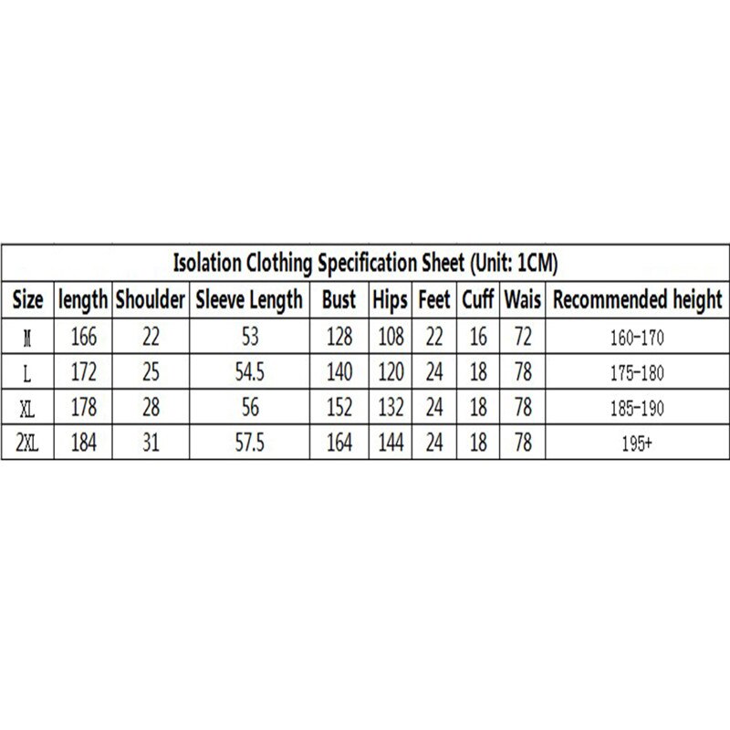 Unisex Disposable Protective Coverall Dustproof Hooded Disposable Protective Suit Anti-static Protective Clothing