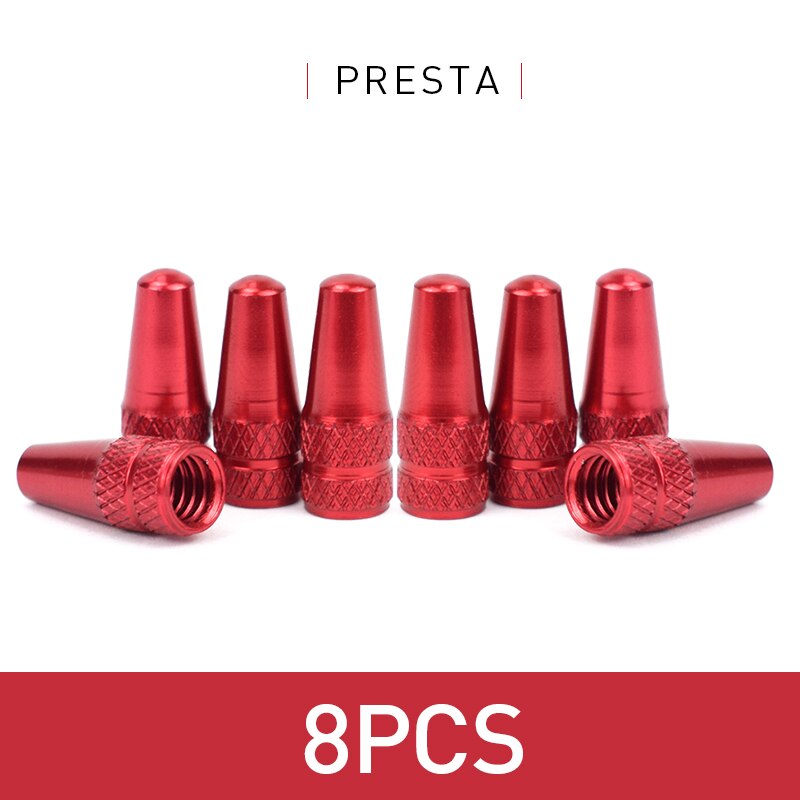 Bouchon de Valve FV pour pneu de vélo en alliage d'aluminium, protecteur couvert de vélo de route et vtt, anti-poussière, Valve Presta, 4/8 pièces: Ivoire