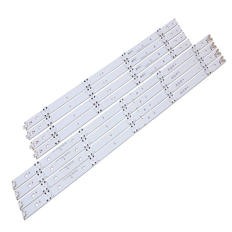 Tira de LED para iluminación trasera para LG TV 49UF6407, NC490DG, 8 Uds. (4 x A, 4 X B)