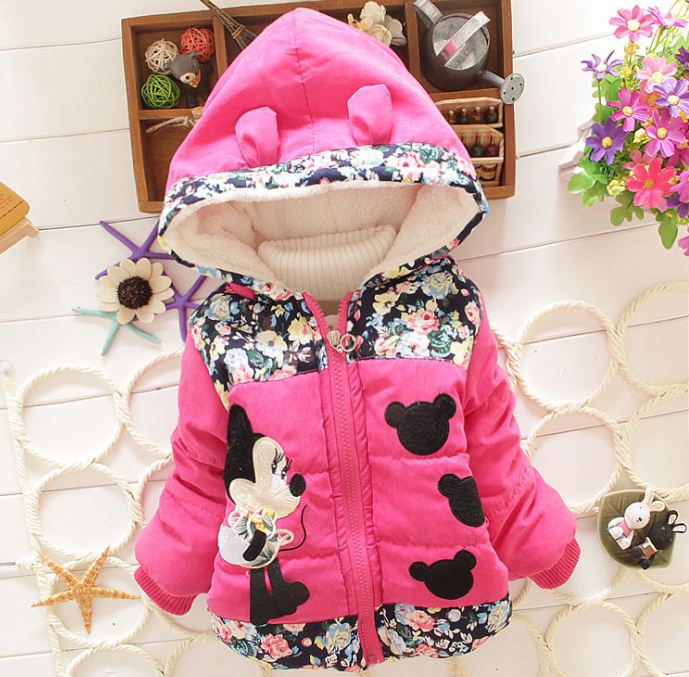 Tjejer vinterjacka parkas baby tjejer julkappa kläder ytterkläder barn kappa barn söta värmande kläder 2-4 år: Steg 2 / 4