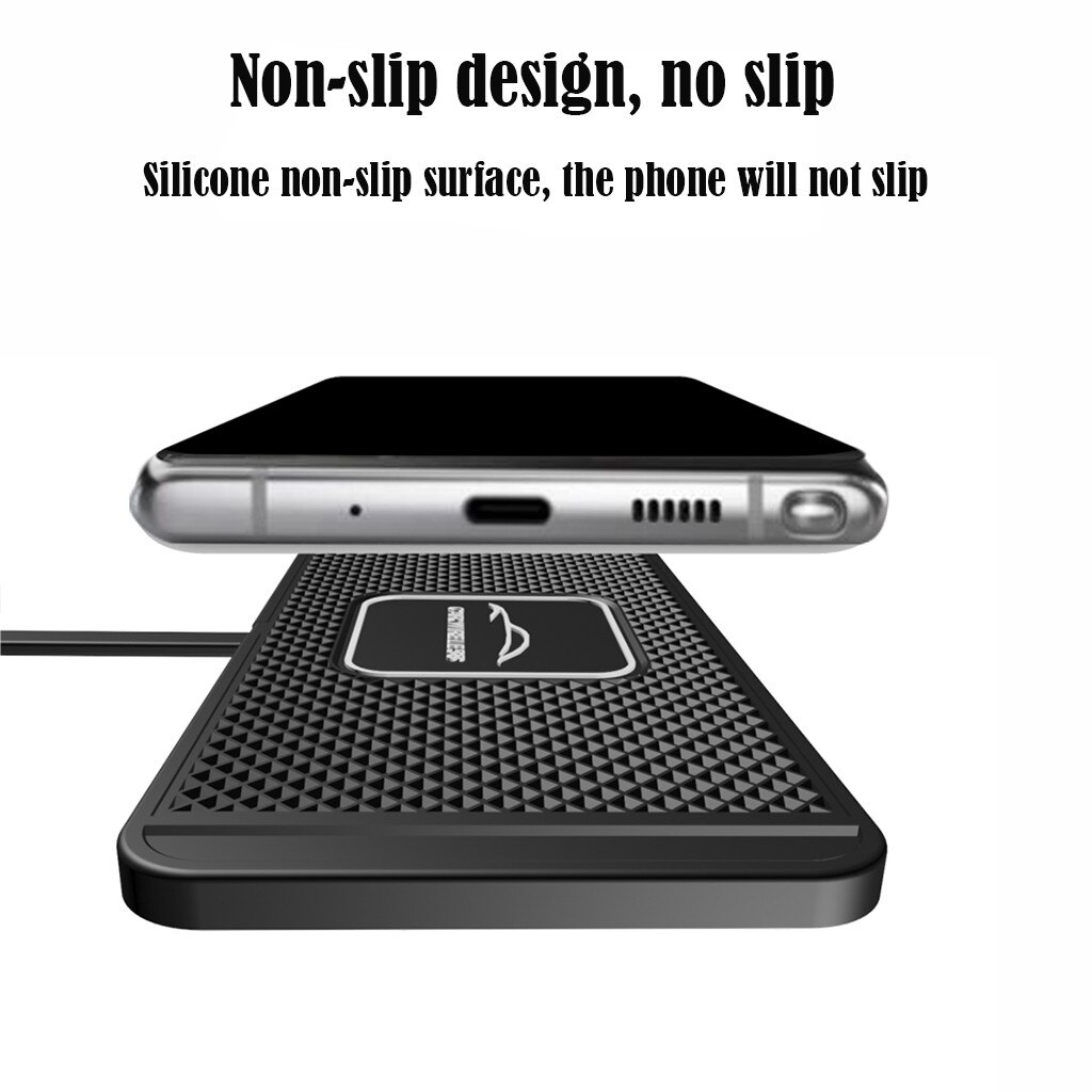 CARPRIE C1 Car Qi Wireless Charger Pad Fast Charging Dock Station Non-slip Mat Car Dashboard Holder Stand for iPhone XR