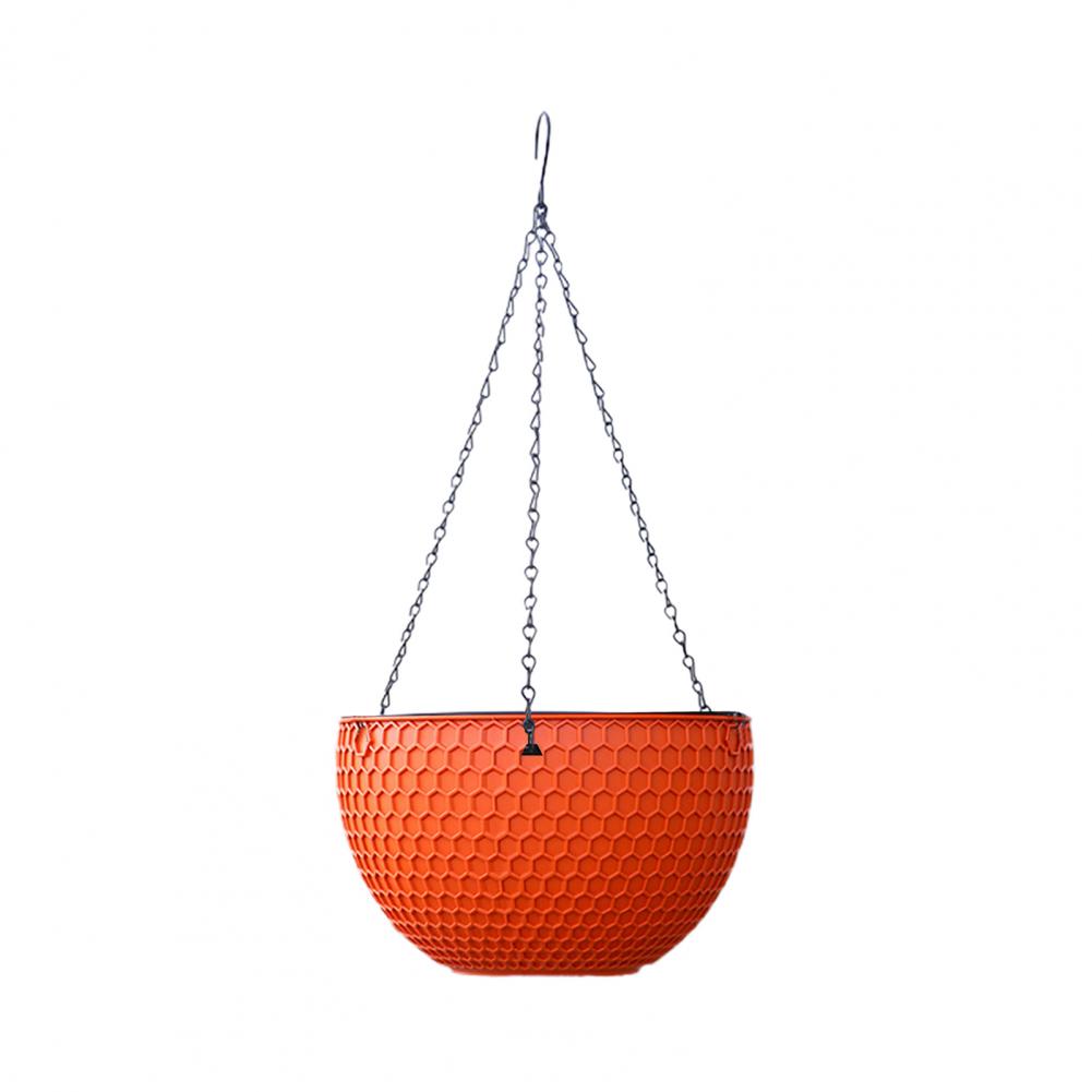 Beau pot de fleur extérieur en résine étanche, panier de plantes, auto-absorption d'eau, 3 Tan