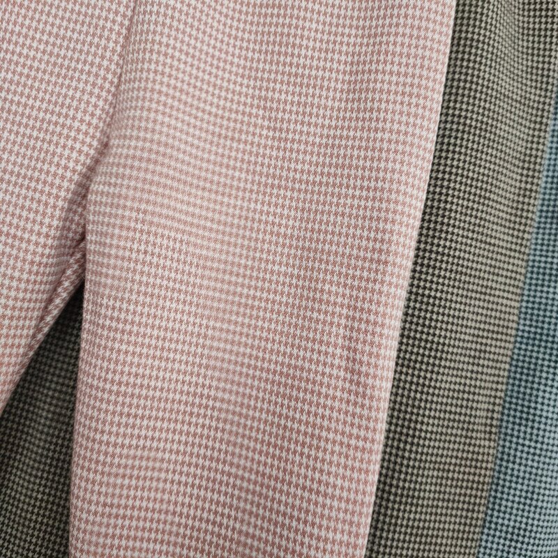 Sweet Baby Girls Houndstooth Pants Spring Autumn Kids Girls High Waist Bow Leggings Children Cotton Elastic Waist Trousers