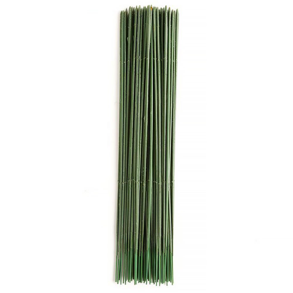 100 kpl keinotekoinen ruukkuvarsi muovi puutarhanhoito kukkatauva kasvi lanka kimppu kääre kukkapuikko kukkakauppias askartelu sisustus 17cm/25cm: 25cm