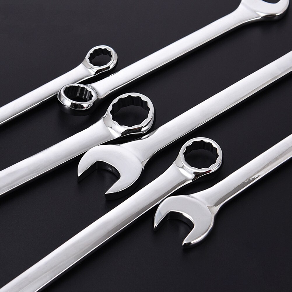 Open Box End Combination Metric Wrenches Steel Dual-use Fixed Fast Head Mechanical Spanners Tool Kit Car Repair Tools