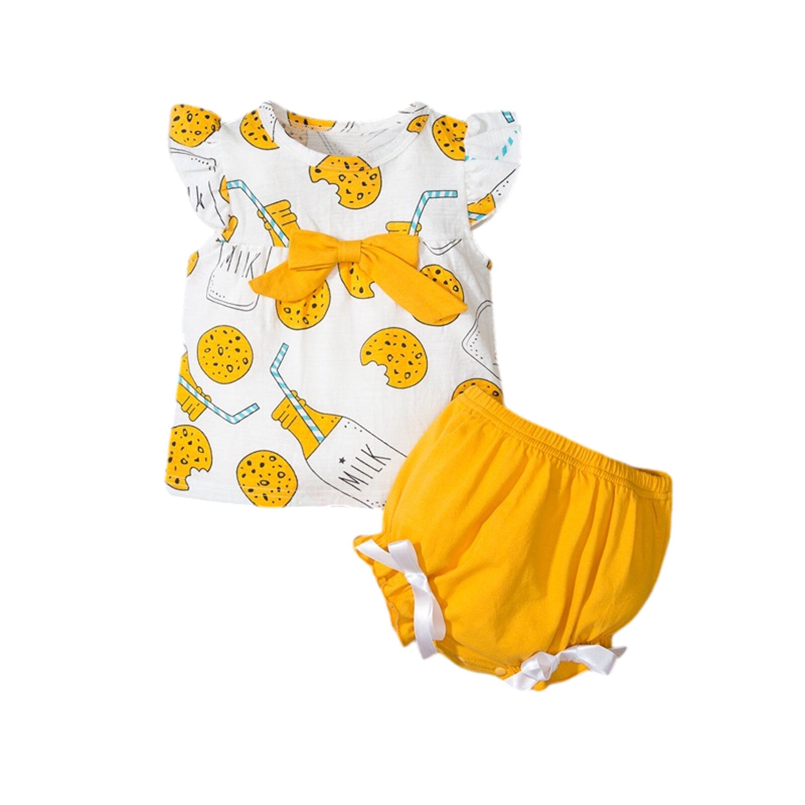 2Pcs Baby Meisjes Kleding Zomer Cookies Drinken Af Grandado 2pcs-baby-meisjes-kleding-zomer-cookies-drinken-af-grandado