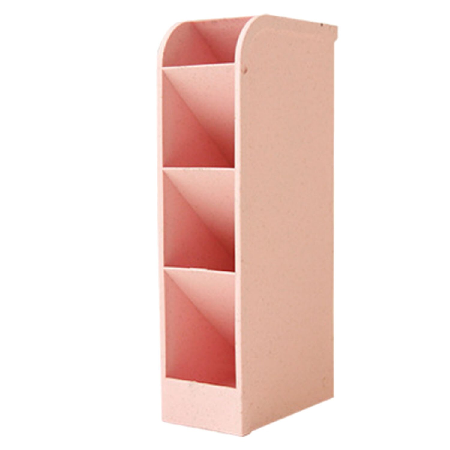 Multi-function 4 Grid Desktop Pen Holder Durable Desk Pencil Organizers Stationery Stand Box for Home Office Classroom Keep Tidy: Pink
