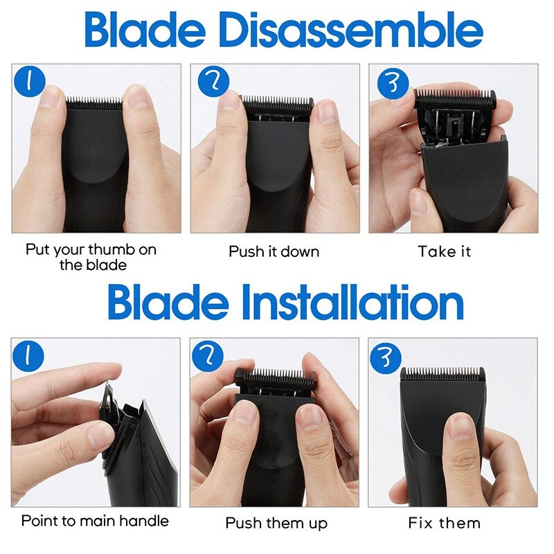 -Electric Cordless Hair Clippers Adjustable Guide Combs At Home Haircut Machine Hair Cutting Tools Hair Trimmer For Men