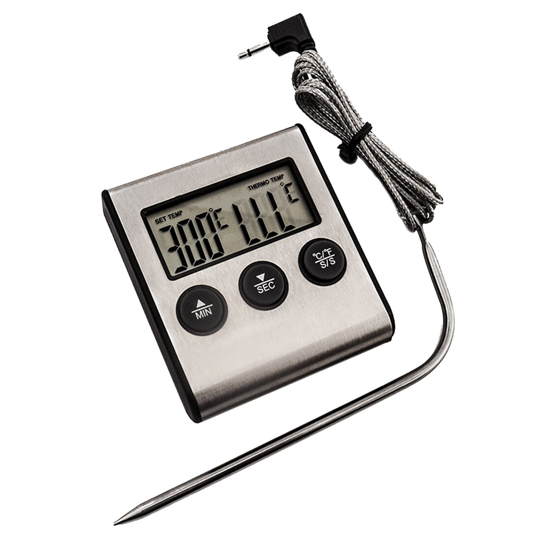 1 pz utensili da cucina cucina termometro da forno digitale cottura degli alimenti carne BBQ sonda termometro con Timer temperatura del latte dell'acqua