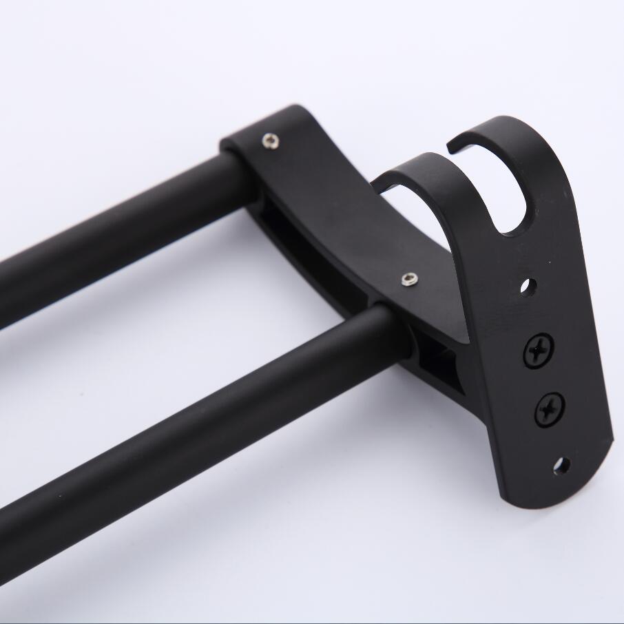 Porte-serviettes Double barre en aluminium, espace de montage mural, cuisine salle de bains porte-serviettes, accessoires de salle de bains