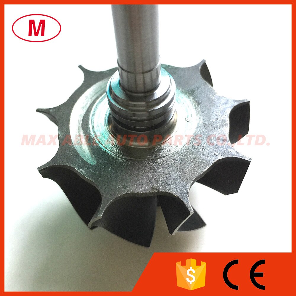 GT2860R Ball bearing Turbo turbine shaft&wheel/Turbo turbine wheel 46.95/53.7mm 9 blades 103mm for Thurbocharger