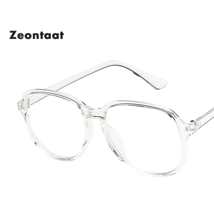 Oversized Transparent Glasses Brand Square Frame Women Optical Clear Len Glasses Pink Eyeglass Frames