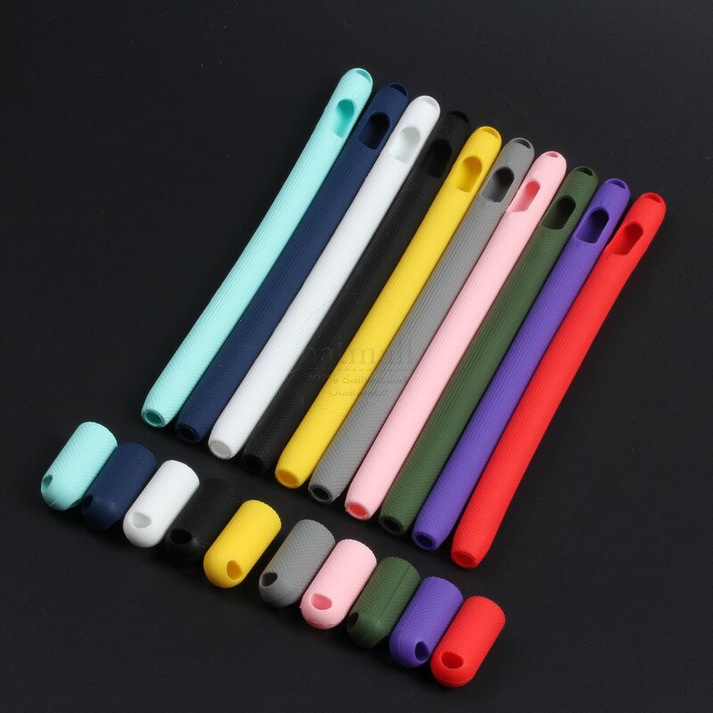 Soft Silicone For Apple Pencil 1 Case Cute For iPad Pencil Tip Cover Holder Tablet Touch Pen Stylus Full Protective Pouch Bags