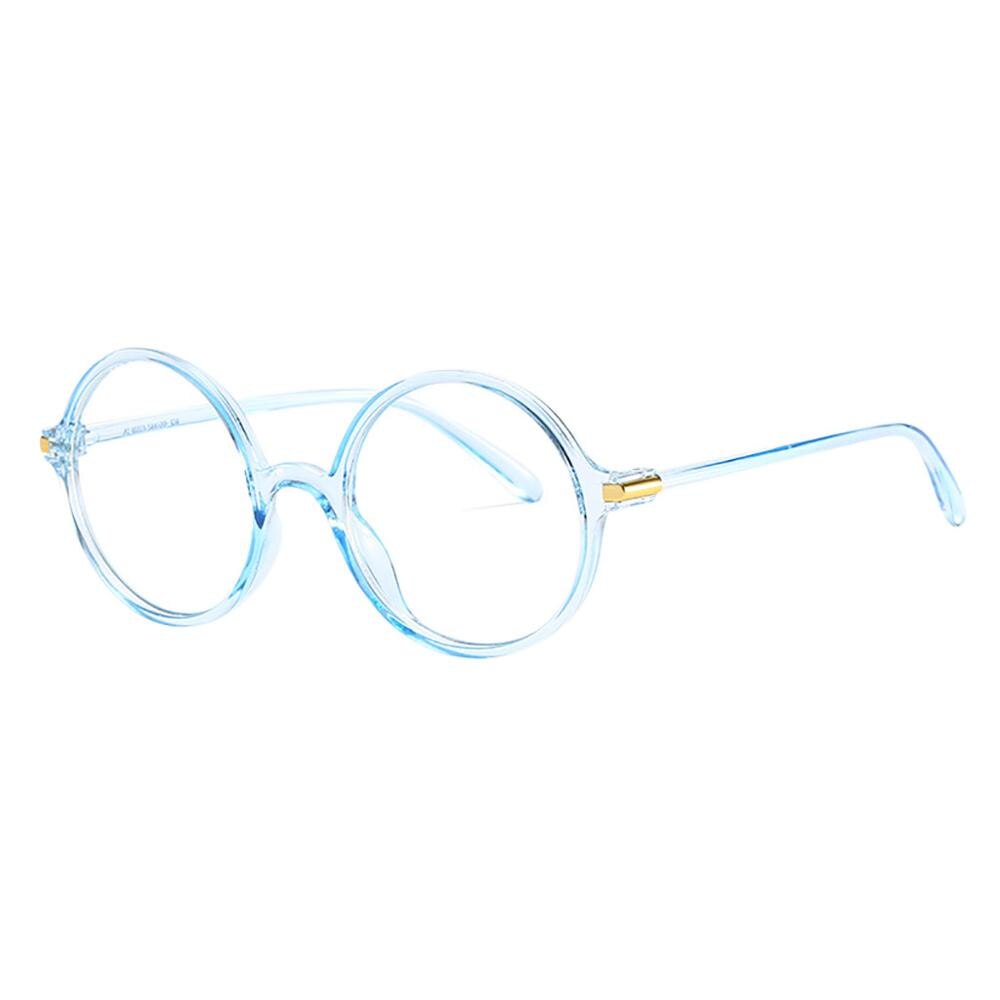 Solbriller kvinder polariserede briller mænd klare firkantede gennemsigtige solbriller til kvinder gennemsigtige anti-blå briller  k516: Blå