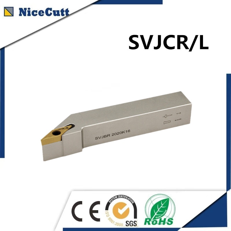 SVJCR/L 1212/1616/2525 Nicecutt Externe Draaigereedschap Houder voor VCMT insert Draaibank Tool houder