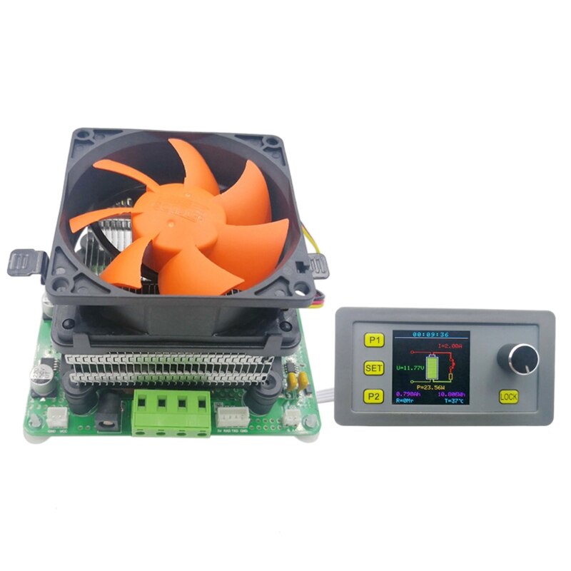 150W Constant Current Battery Tester with Modbus Discharge Capacity Voltage Current Tester Adjustable Electronic Load: 150W with Modbus