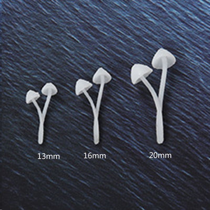 3Pcs Micro Landscape Mini Mushroom Filiings Resin UV Epoxy Jewerly Filling Molds: White