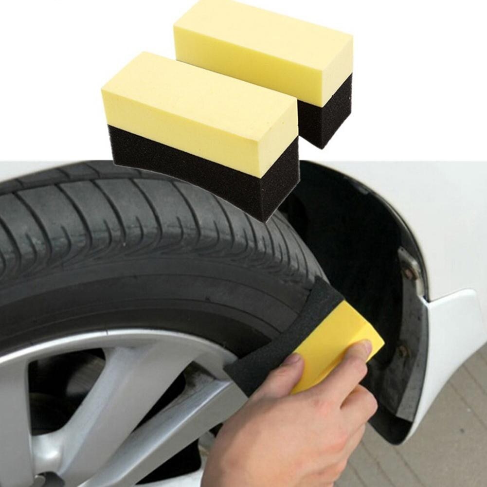 2 unids/pack lavado esponja para rueda de neumático de coche de agua suave esponja de succión de limpiador de neumáticos de coche toallitas de limpieza esponjas