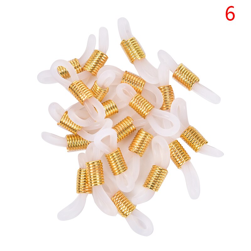 20pcs Strap Retainer End Loop Connector Ear Hook Eyeglasses Spectacles Chain Glasses Retainer Ends Rope Sunglasses Cord Holder
