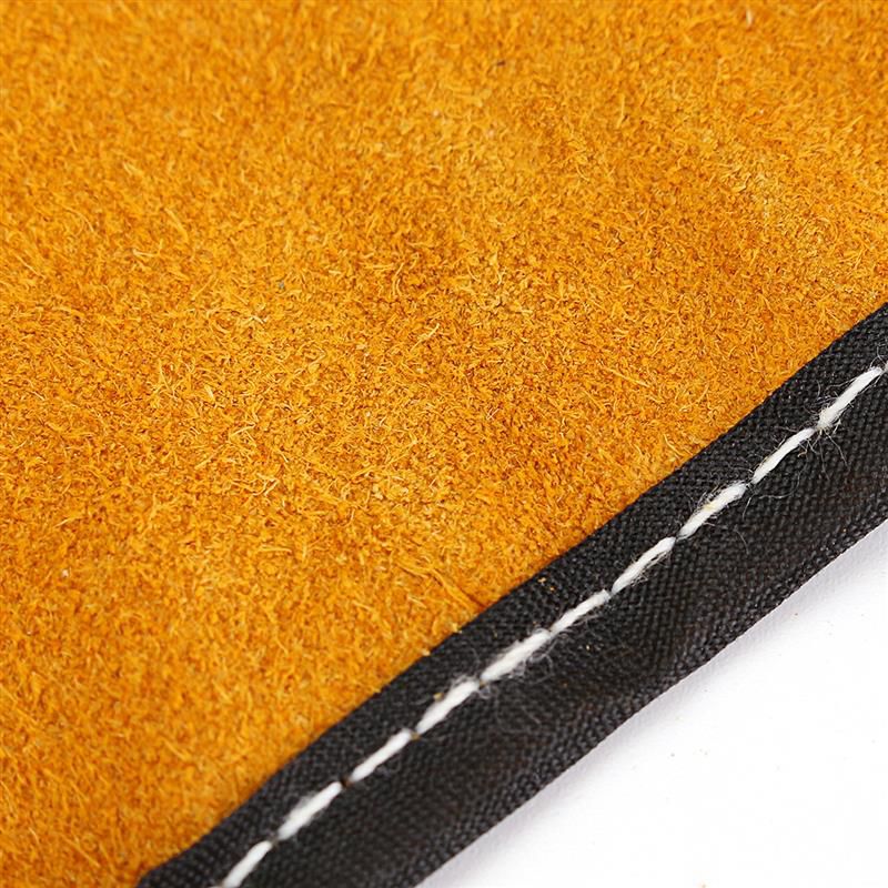 Head-mounted Labor Insurance Welding Cap Anti-sparking Pure Leather Welding Mask Double-turn Welding Head Protection