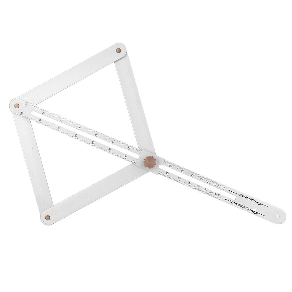 Multi-angle Corner Angle Finder Stainless Steel Protractor Tile Wood Ruler Woodworking Model Craft Angle: Default Title