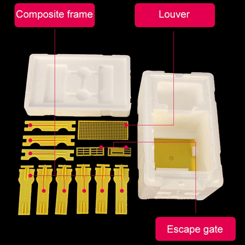 EPS Harvest Bee Hive Box Beekeeping King Box Pollination For Bee Pollination Beekeeping Tool Home Hive Box Beekeeping Equipment